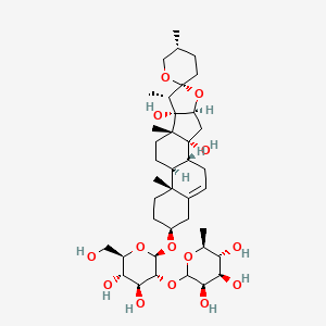 molecular formula C39H62O14 B15385455 Spirostan, |A-D-glucopyranoside deriv 