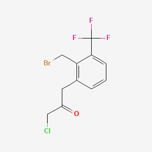 1-(2-(Bromomethyl)-3-(trifluoromethyl)phenyl)-3-chloropropan-2-one