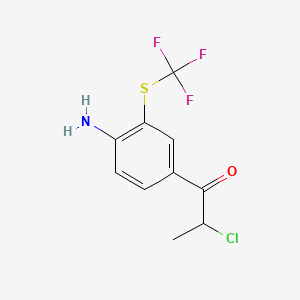 1-(4-Amino-3-(trifluoromethylthio)phenyl)-2-chloropropan-1-one