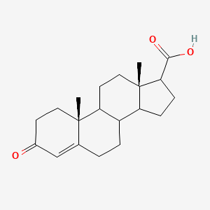 (10R,13S)-10,13-dimethyl-3-oxo-1,2,6,7,8,9,11,12,14,15,16,17-dodecahydrocyclopenta[a]phenanthrene-17-carboxylic acid