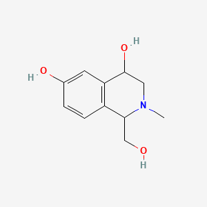 1-(Hydroxymethyl)-2-methyl-1,2,3,4-tetrahydroisoquinoline-4,6-diol