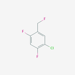 molecular formula C7H4ClF3 B15385581 1-Chloro-2,4-difluoro-5-(fluoromethyl)benzene 