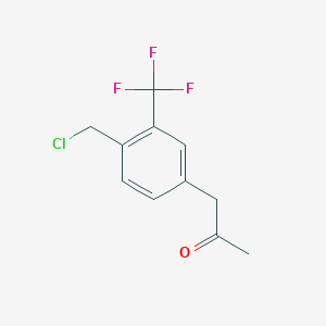 1-(4-(Chloromethyl)-3-(trifluoromethyl)phenyl)propan-2-one