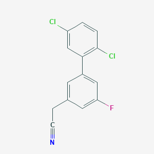 (2',5'-Dichloro-5-fluoro-biphenyl-3-yl)-acetonitrile