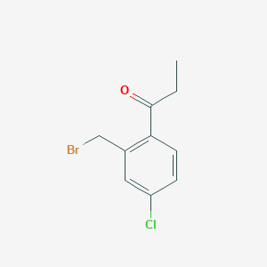 1-(2-(Bromomethyl)-4-chlorophenyl)propan-1-one