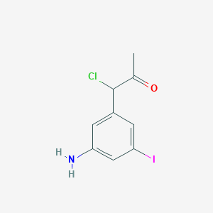 1-(3-Amino-5-iodophenyl)-1-chloropropan-2-one