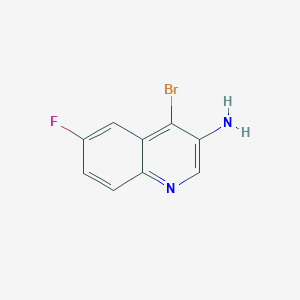 4-Bromo-6-fluoroquinolin-3-amine