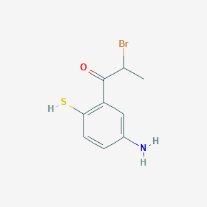 1-(5-Amino-2-mercaptophenyl)-2-bromopropan-1-one