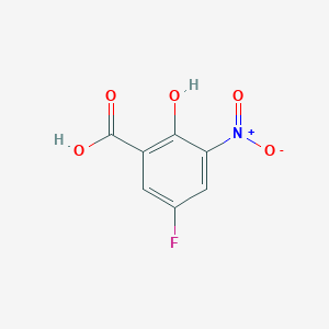 B153857 5-Fluoro-2-hydroxy-3-nitrobenzoic acid CAS No. 130046-91-2