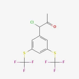 1-(3,5-Bis(trifluoromethylthio)phenyl)-1-chloropropan-2-one