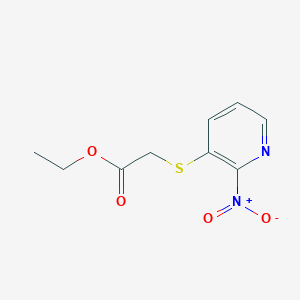 Ethyl 2-((2-nitropyridin-3-yl)thio)acetate