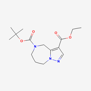 5-O-tert-butyl 3-O-ethyl 4,6,7,8-tetrahydropyrazolo[1,5-a][1,4]diazepine-3,5-dicarboxylate