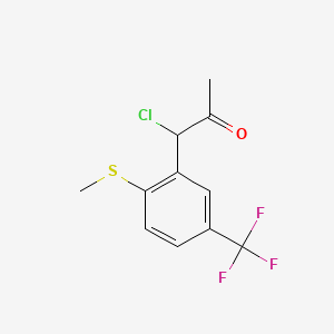 1-Chloro-1-(2-(methylthio)-5-(trifluoromethyl)phenyl)propan-2-one