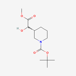 tert-Butyl (3R)-3-(1-hydroxy-2-methoxy-2-oxoethyl)piperidine-1-carboxylate