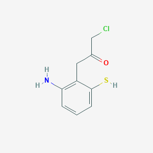 1-(2-Amino-6-mercaptophenyl)-3-chloropropan-2-one