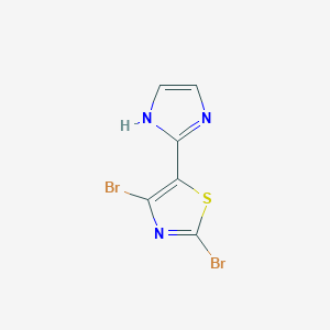 2,4-dibromo-5-(1H-imidazol-2-yl)thiazole