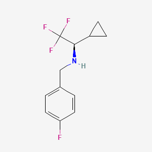 (R)-1-cyclopropyl-2,2,2-trifluoro-N-(4-fluorobenzyl)ethanamine