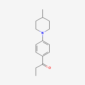 1-(4-(4-Methylpiperidin-1-YL)phenyl)propan-1-one