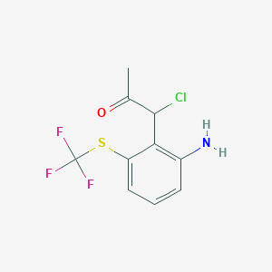 1-(2-Amino-6-(trifluoromethylthio)phenyl)-1-chloropropan-2-one