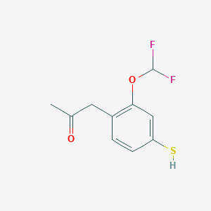 1-(2-(Difluoromethoxy)-4-mercaptophenyl)propan-2-one