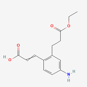 (E)-3-(4-Amino-2-(3-ethoxy-3-oxopropyl)phenyl)acrylic acid