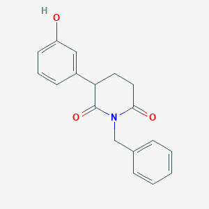 1-Benzyl-3-(3-hydroxyphenyl)piperidine-2,6-dione