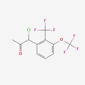 1-Chloro-1-(3-(trifluoromethoxy)-2-(trifluoromethyl)phenyl)propan-2-one