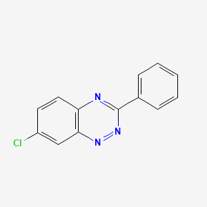 molecular formula C13H8ClN3 B15385908 7-Chloro-3-phenyl-1,2,4-benzotriazine CAS No. 81817-16-5