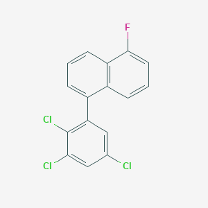 1-Fluoro-5-(2,3,5-trichlorophenyl)naphthalene