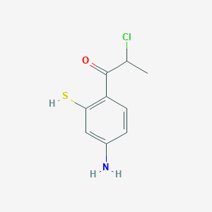 1-(4-Amino-2-mercaptophenyl)-2-chloropropan-1-one