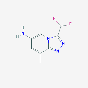 3-(Difluoromethyl)-8-methyl-[1,2,4]triazolo[4,3-a]pyridin-6-amine