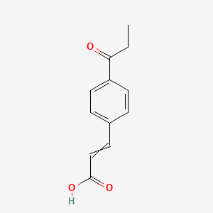 molecular formula C12H12O3 B15385962 (E)-3-(4-Propionylphenyl)acrylic acid 