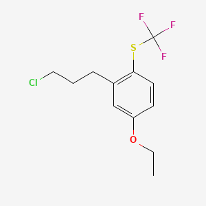 1-(3-Chloropropyl)-5-ethoxy-2-(trifluoromethylthio)benzene