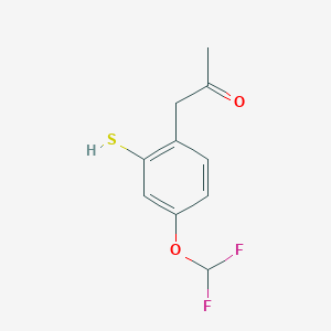 1-(4-(Difluoromethoxy)-2-mercaptophenyl)propan-2-one