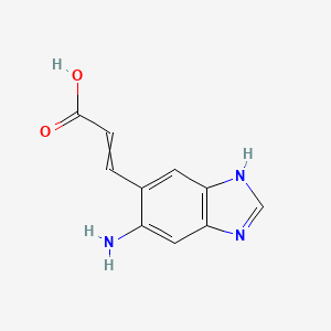 (E)-3-(6-Amino-1H-benzo[d]imidazol-5-yl)acrylic acid