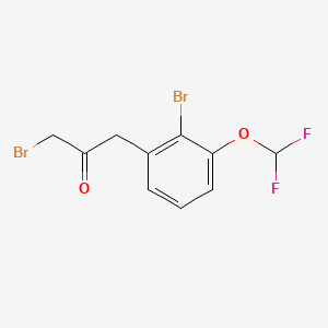 1-Bromo-3-(2-bromo-3-(difluoromethoxy)phenyl)propan-2-one