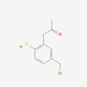 1-(5-(Bromomethyl)-2-mercaptophenyl)propan-2-one