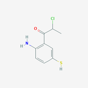 1-(2-Amino-5-mercaptophenyl)-2-chloropropan-1-one