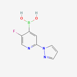 (5-Fluoro-2-(1H-pyrazol-1-yl)pyridin-4-yl)boronic acid