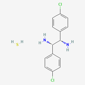 (1S,2S)-1,2-bis(4-chlorophenyl)ethane-1,2-diamine;sulfane