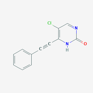 5-Chloro-6-(phenylethynyl)pyrimidin-2(1H)-one