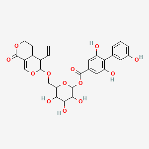 1H,3H-Pyrano[3,4-c]pyran-1-one,5-ethenyl-4,4a,5,6-tetrahydro-6-[[2-O-[(3,3',5-trihydroxy[1,1'-biphenyl]-2-yl)carbonyl]-b-D-glucopyranosyl]oxy]-,(4aS,5R,6S)-