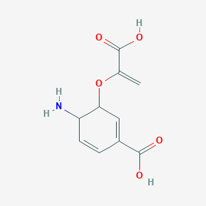 (3R,4R)-4-amino-3-[(1-carboxyeth-1-en-1-yl)oxy]cyclohexa-1,5-diene-1-carboxylic acid