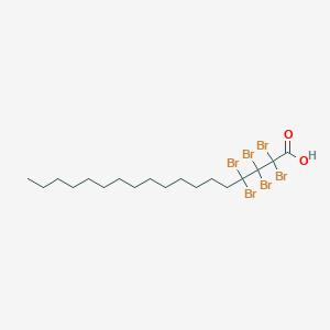 2,2,3,3,4,4-Hexabromooctadecanoic acid