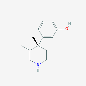 3-[(4R)-3,4-dimethylpiperidin-4-yl]phenol