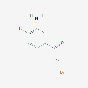 1-(3-Amino-4-iodophenyl)-3-bromopropan-1-one