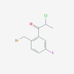 1-(2-(Bromomethyl)-5-iodophenyl)-2-chloropropan-1-one