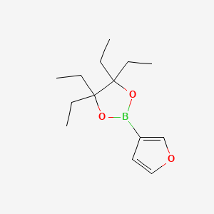 4,4,5,5-Tetraethyl-2-(furan-3-yl)-1,3,2-dioxaborolane