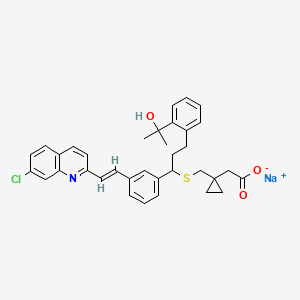 sodium (R,S)-2-(1-(((1-(3-(2-(7-chloroquinolin-2-yl)vinyl)phenyl)-3-(2-(2-hydroxypropan-2-yl)phenyl)propyl)thio)methyl)cyclopropyl)acetate