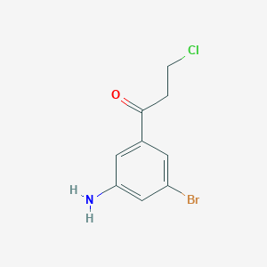 1-(3-Amino-5-bromophenyl)-3-chloropropan-1-one